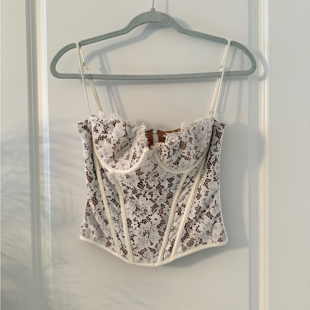 HOUSE OF CB Mila Floral Lace Underwire Coset Top